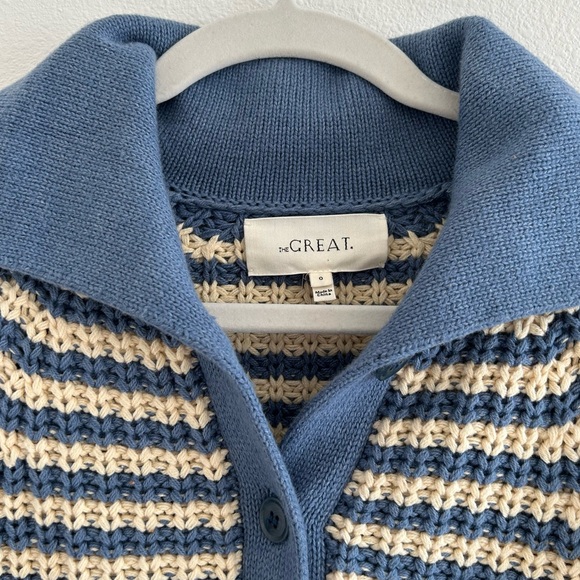 The GREAT. The Mini Collar Cardigan - Picture 3 of 6
